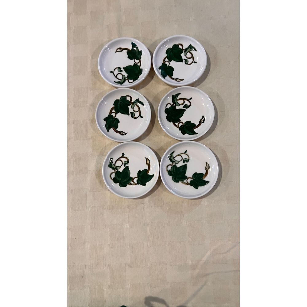Vintage Metlox Poppy Trail California Ivy Fruit Dessert Sauce Bowl Set of 6